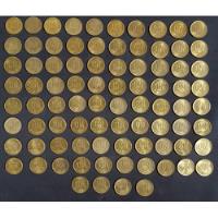 Lote Antiguas Monedas De Un Soles De Oro Peruanas Unc, usado segunda mano  Perú 