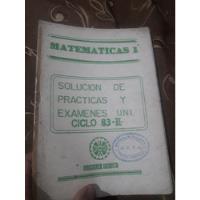 Boletín Matemáticas 1 Uni Practicas Y Examenes segunda mano  Perú 
