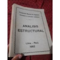 Libro Análisis Estructural Uni Biaggio Arbulu segunda mano  Perú 