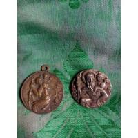 Antiguas Medallas San Cristobal Santo Religioso Bf segunda mano  Perú 