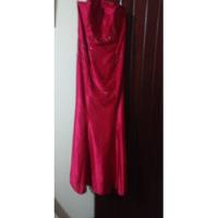 Vestido De Fiesta Largo Rojo T-xs Straples, usado segunda mano  Perú 