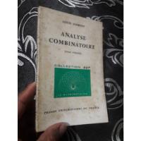 Libro Análisis Combinatorio Louis Comtet  segunda mano  Perú 