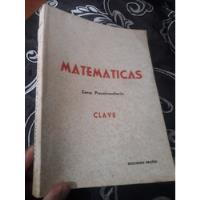 Libro Matemáticas Curso Preuniversitario Ediciones Bruño segunda mano  Perú 