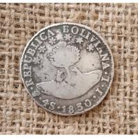 Moneda Bolivia 4 Soles 1830 Ceca Potosi Bolivar segunda mano  Perú 