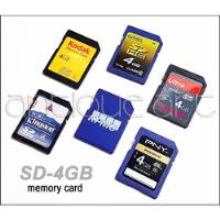 A64 Tarjeta Sd 4gb Card Memoria Sdhc Videocamara Foto Video, usado segunda mano  Perú 