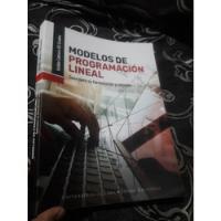 Libro Modelos De Programación Lineal Ezilda Cabrera, usado segunda mano  Perú 
