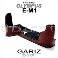 A64 Half Case For Olympus E-m1 Gariz Brown Leather Cuero, usado segunda mano  Perú 