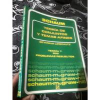 Libro Schaum Teoría De Conjuntos Seymour Lipschutz segunda mano  Perú 
