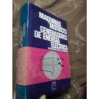 Libro Maquinas Motrices Generadores De Energía Eléctrica segunda mano  Perú 