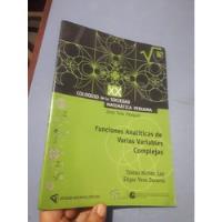 Usado, Libro Funciones Analíticas De Varias Variables Complejas  segunda mano  Perú 