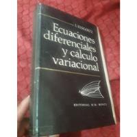 Libro Mir Ecuaciones Diferenciales Y Calculo Variacional  segunda mano  Perú 