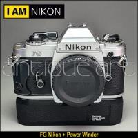 A64 Camara Nikon Fg Analoga 35mm + Power Winder N-1t Motor segunda mano  Santiago de Surco