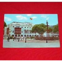 Usado, Antigua Postal Plaza De Armas Con Pileta Municipalidad Lima segunda mano  Perú 