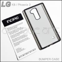 A64 Bumper Protector LG K8 Phoenix 2 Incipio Frost Black, usado segunda mano  Perú 
