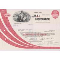Certificado De Acciones , Mei Corporation , Usa segunda mano  Perú 