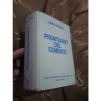 Libro Prontuario Del Cemento  Labahn/kohlhaas, usado segunda mano  Perú 