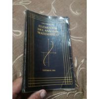 Usado, Libro Mir Elementos Del Analisis Matematico Nikolski segunda mano  Perú 