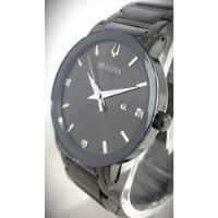 Reloj Bulova $425 Men's Futuro Diamond Markers Black , usado segunda mano  Perú 