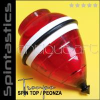 A64 Trompo Spintastics Peonza Spin Top Red&black Skilltoys, usado segunda mano  Perú 