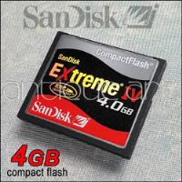 A64 Tarjeta Compact Flash 4gb Extreme Iv Cf Sandisk Memory segunda mano  Perú 
