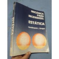 Usado, Libro Mecánica Para Ingenieros Estática De Singer  segunda mano  Perú 
