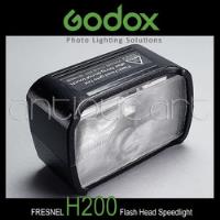 A64 Fresnel H200 Flash Head Cabezal Speedlight Godox Ad200 segunda mano  Perú 