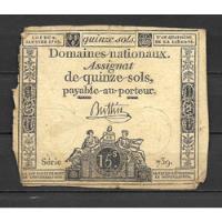 Francia 1792 Papel Moneda Assignat segunda mano  Perú 