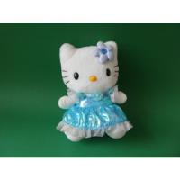Peluche Hello Kitty Sanrio  17 X 13 Cm. Con Vestido Celeste, usado segunda mano  Perú 