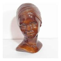 Adorno Escultura Mujer Áfricana Busto , usado segunda mano  Perú 