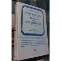 Libro Teoría De La Estadística Mcfarlane Mood segunda mano  Perú 