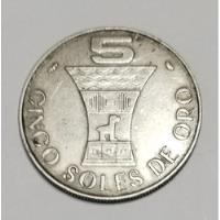 Moneda De 5 Soles De Oro Año 1969 segunda mano  Perú 