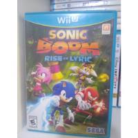 Sonic Boom Rise Of Lyric Nintendo Wii U, Original Usa Wiiu  segunda mano  Perú 