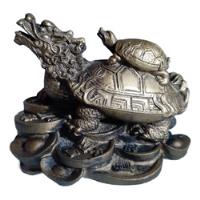 Escultura Tortuga Dragón Feng Shui , usado segunda mano  Perú 