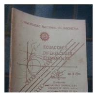Libro Boletín Ecuaciones Diferenciales  3 Uni Gabaldoni segunda mano  Perú 