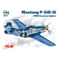 Modelismo Americano P-51 D-5 Mustang 1/48 Icm, usado segunda mano  Perú 