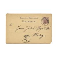 Alemania 1876 Entero Postal segunda mano  Perú 