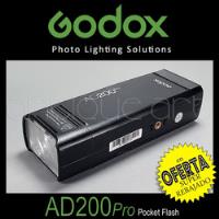 A64 Flash Godox Ad200pro 2.4g Hss Portable Studio Accesorios segunda mano  Perú 