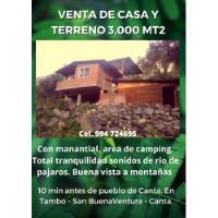 Casa De Campo Ideal Para Proyecto Turístico Canta Obrajillo segunda mano  Perú 