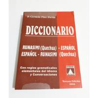 Usado, Diccionario Runasimi (quechua) - Español / Germán Pino Durán segunda mano  Perú 