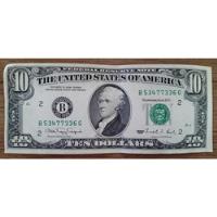 Billete Estados Unidos 10 Dolares 1990 , usado segunda mano  Perú 