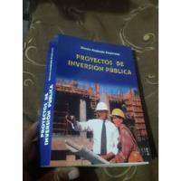 Usado, Libro Proyectos De Inversión Pública Simón Andrade segunda mano  Perú 