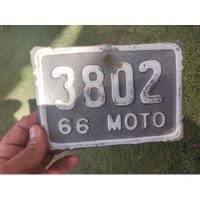 Usado, Jt Antigua Placa Original De Moto Año 66 Rara De Colección  segunda mano  Perú 