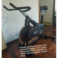 Bicicleta Spinning Gym Master. Material Acero, Color Negro. segunda mano  Barranco