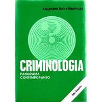 A. Solis Espinoza - Criminologia Panorama Contemporaneo 1988 segunda mano  Perú 