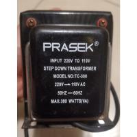 Transformador 300 Watts De 220v A 110v Marca Prasek, usado segunda mano  Perú 