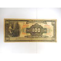 Vendo Billete Antiguo De 100 Soles De Oro De 1944 Peru, usado segunda mano  Perú 