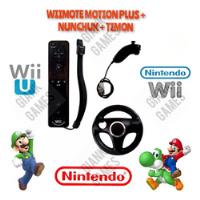 Wiimote Motion Plus + Nunchuk + Timon Todo Original Nintendo segunda mano  Perú 