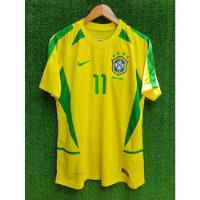 Camiseta Retro Ronaldinho Ronaldo-kaka Seleccion Brasil 2002 segunda mano  Perú 