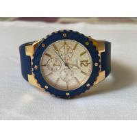 Reloj Guess Dama Azul Dorado 9/10, usado segunda mano  Perú 