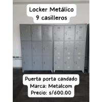Lockers Metálico 9 Casilleros Stansa Puerta Porta Candado, usado segunda mano  Perú 